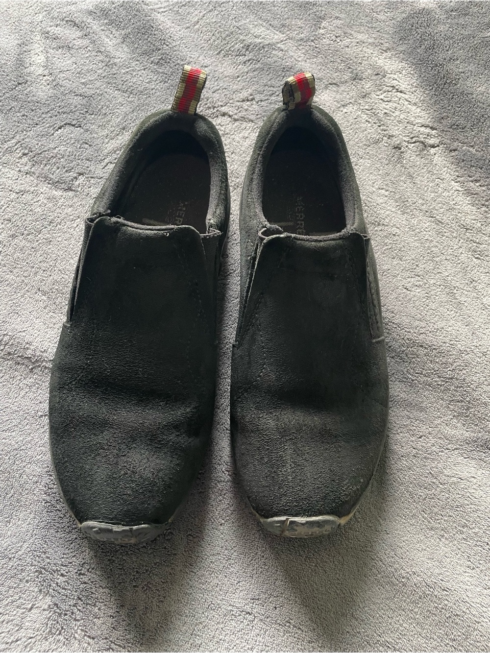 Women’s Merrill Jungle Mule  Black Slip-On Suede Casual Shoes Black Size 8